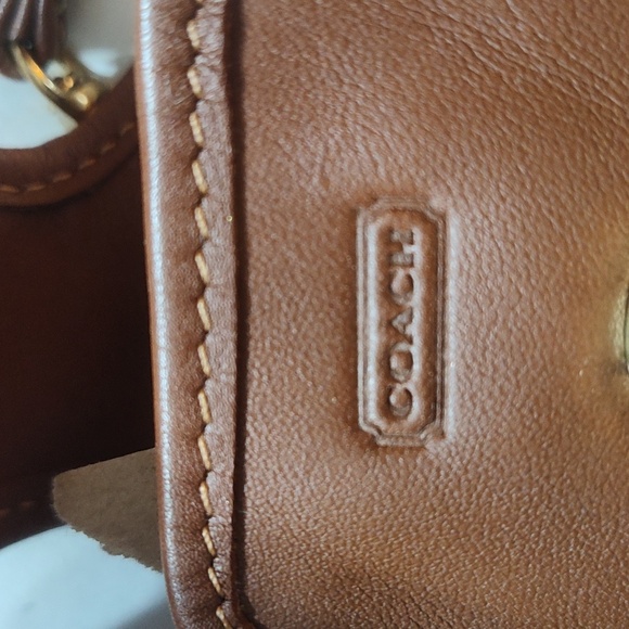 Vintage Coach Brown Leather Wristlet with Gold Accent $598 - Picture 7 of 8